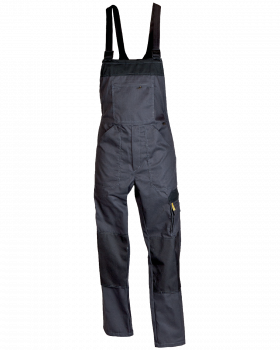 Ogrodniczki WORK 6815 (Grafit/Czarny)