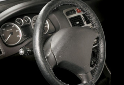 Pokrowiec skórzany CAR CLASSIC na kierownicę, śr.zew. 36-38 cm