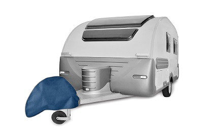 Pokrowiec ochronny na dyszel przyczepy kempingowej lub transportowej