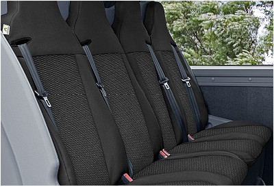 Pokrowiec miarowy DV4 Tailor Made na II rząd siedzeń Opel Movano II (2010–2021)