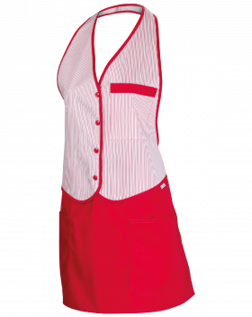 Fartuszek Włoski 4255 (Czerwony/Biały)