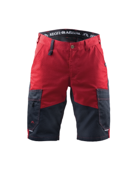 Krótkie spodenki 5506 z odblaskami (Czarny/Bordowy)